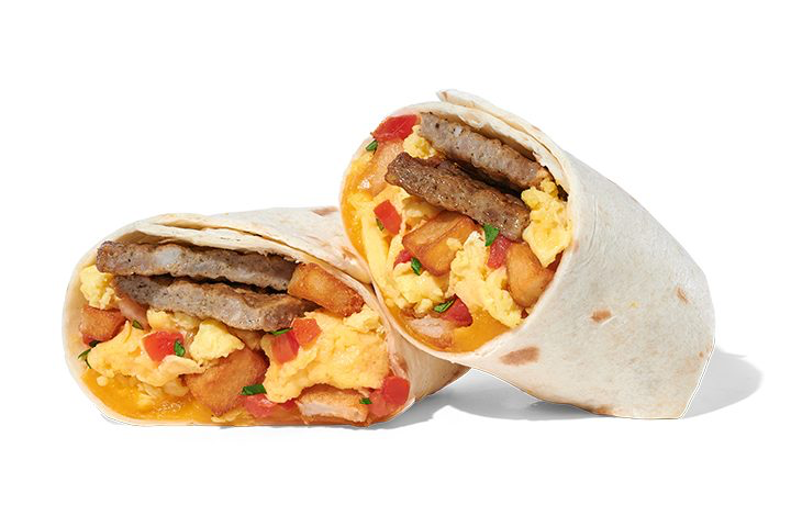 SAUSAGE EGG & CHEESE BURRITO